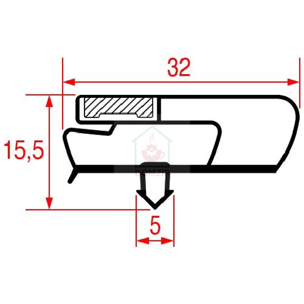 SNAP-IN GASKET 740x640 mm