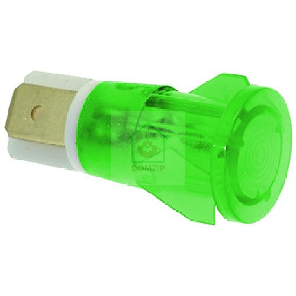 Зеленая индикаторная лампочка 230V