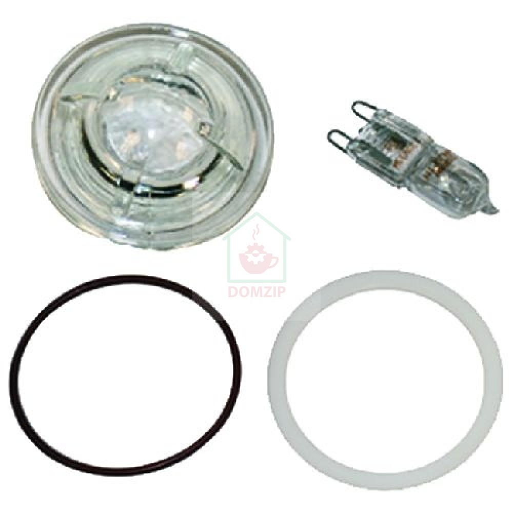 SET OF HALOGEN LAMP KIT WITH GLASS