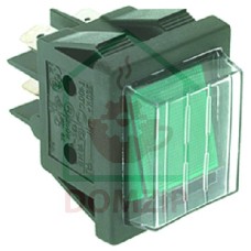Кнопка импульсная зеленая 250V 16A