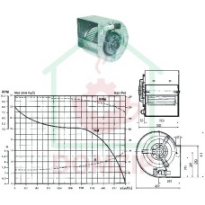 Вентилятор центробежный 10/8 см/AL 245W