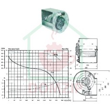 Вентилятор центробежный 10/10 см/AL 245W