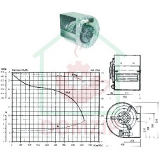 Вентилятор центробежный 12/9 см/AL 550W