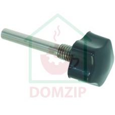 KNOB WITH PIN BLACK LATERAL o 30 mm